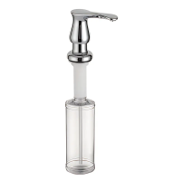 Дозатор для моющего средства врезной DIS-02/CHROME/300ml (ZX5966)